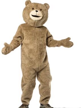 Men's Brown Teddy Bear Costume - Plush TED Costume